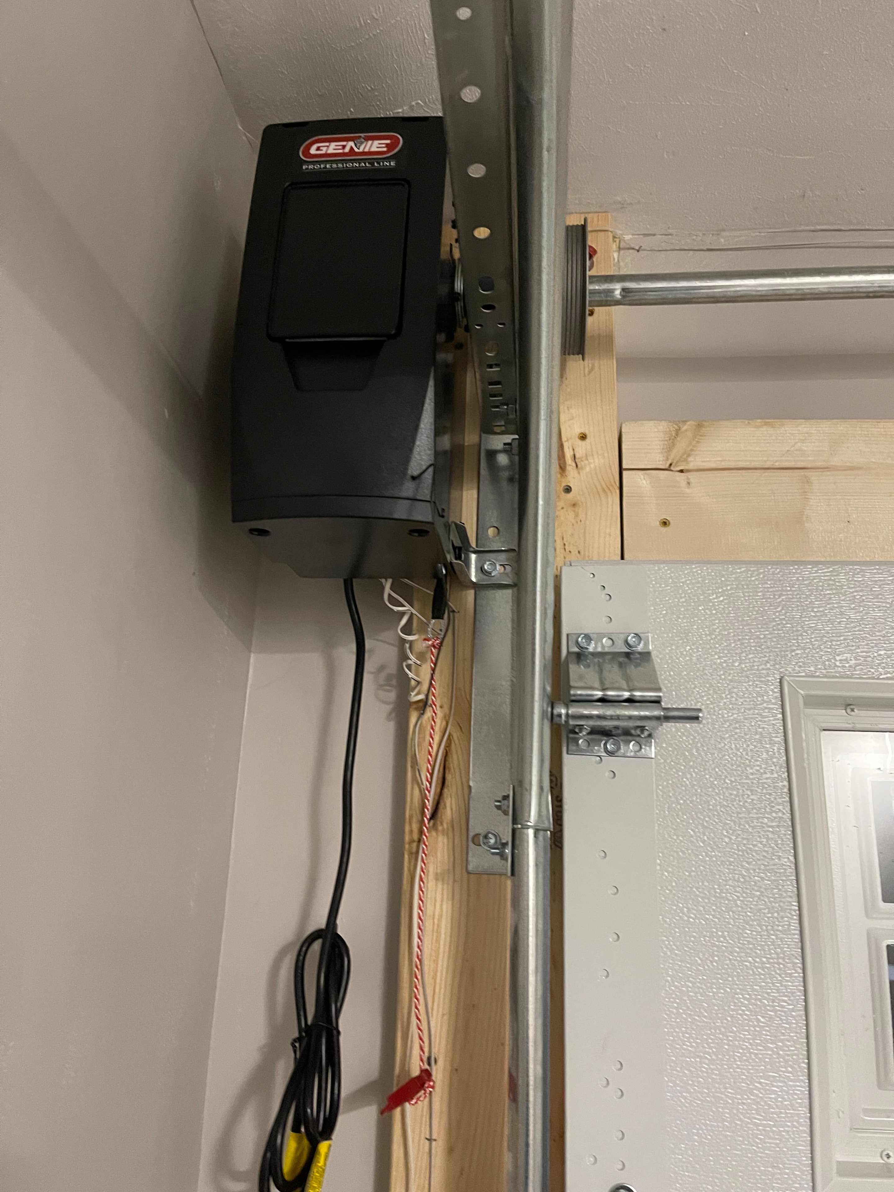 Genie garage door opener installation
